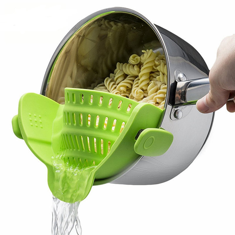 Silicone Kitchen Snap 'N' Strain Filter