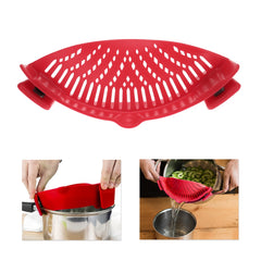 Silicone Kitchen Snap 'N' Strain Filter
