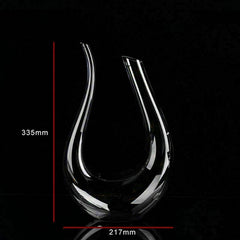 Crystal U-shaped Wine Decanter - 1500mL