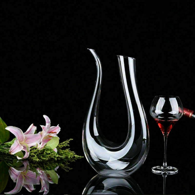 Crystal U-shaped Wine Decanter - 1500mL